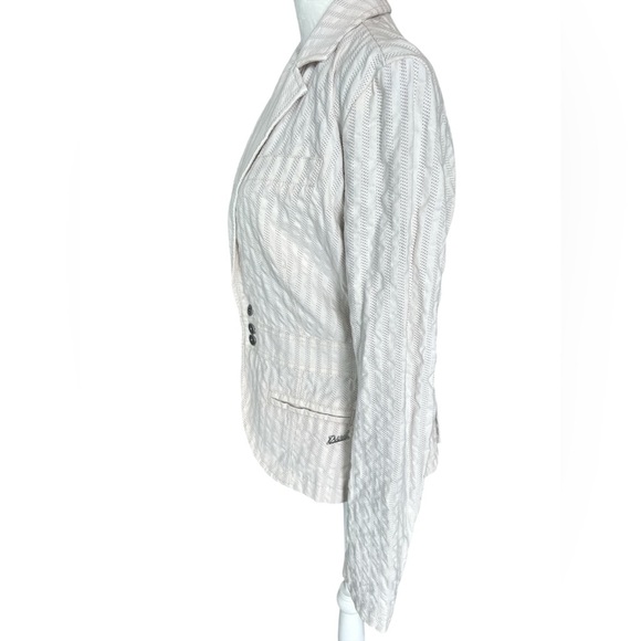 Vintage Diesel Y2K Textured Stripe Blazer - Picture 4 of 12